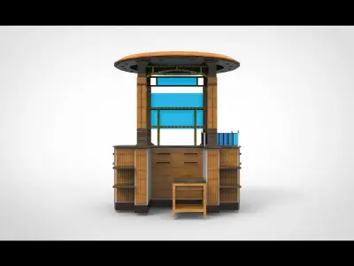 portable store shop 3D model