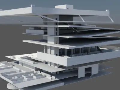 Seattle Public Library  3D model