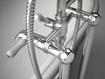 RVB 1935 Limoges Bath Shower Mixer 3D model