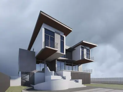 Modern House Exterior 3D model order