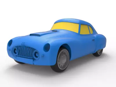 Fiat 8V 1952 Classic Car 3D print model