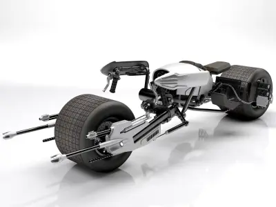 Batpod The Dark Knight 3D model