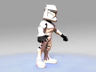 Mini Clone trooper 3D model