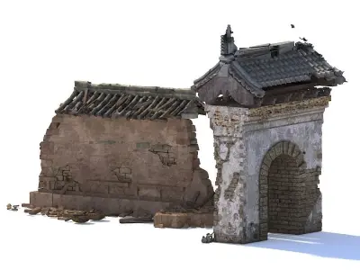 abandoned village OldHouse 3D model