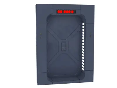 Scarif Hallway Door 1-6 scale Hottoys 3D print model