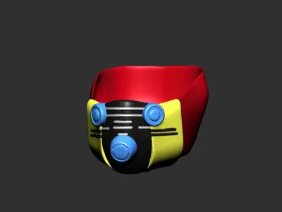gas mask helmet high poly sculpt 3d printable  3D model order