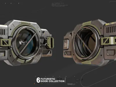 Sci-fi Door VOl-1 3D model