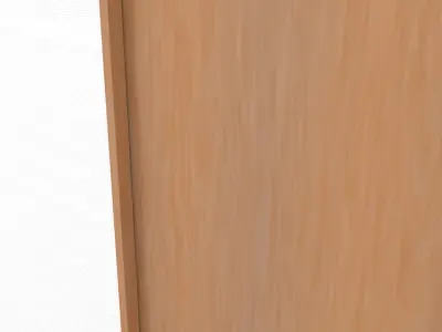 slide door Low-poly 3D model
