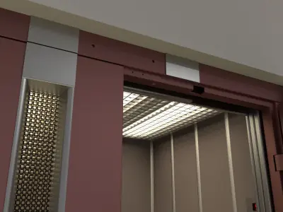 Vintage cargo elevator model 3D model