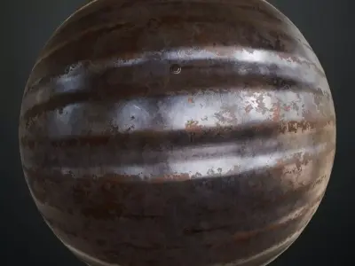 Extreme Galvanized Corrugated Metal PBR Seamless Texture