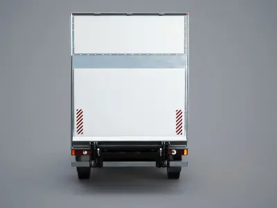  Renault Master 2025 Lift Gate Box Truck 3D Model 