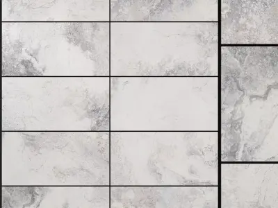 Yurtbay Seramik Bizantino Bianco 300x600 Set 1 3D model