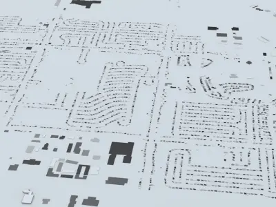 Cleveland Streets and Buildings 3D model