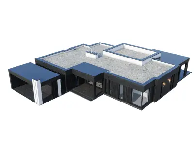 Modern house V109 3D model