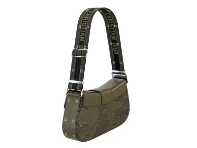 Dior Street Chic Bag Khaki Print 3D model