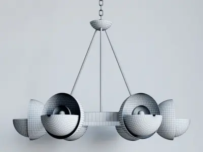 Sunset Blvd Chandelier by Troy Lighting 3D model