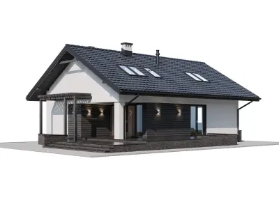 Privat house v3 3D model
