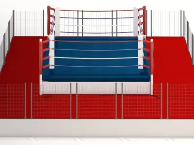 Boxing Ring Low-poly 3D model