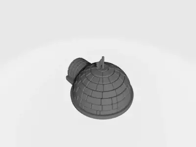 Low Poly Igloo House Low-poly 3D model