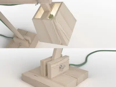 Muuto Wood Lamp 3D model