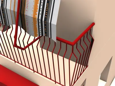 Spooky Red House 3D model