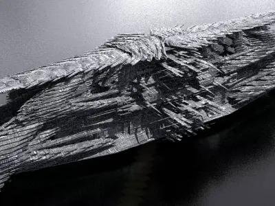 Dark Fusion Core City Alien Bridge 1 3D 3D model