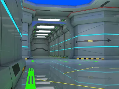 Sci Fi Coridor 3D model
