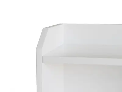Hauga High Cabinet with 2 Doors White 3D model