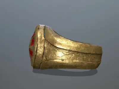 Power Ring Low-poly 3D model