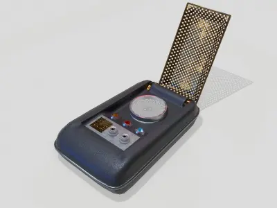  Sci-Fi Communicator PBR Low-poly 3D model