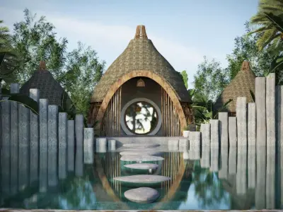 SPA NATURE - BAMBOO 3D model