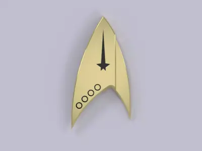 Star Trek Discovery - All Officers Badges 3D print model
