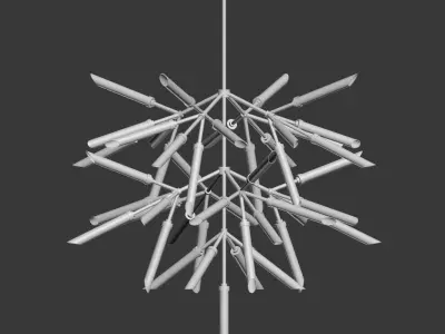 Suspension lights Spur Grande Chandelier  3D model