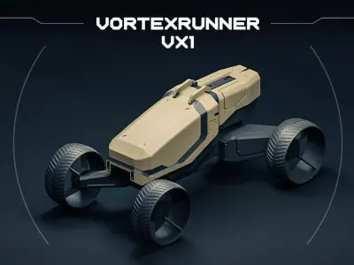 VORTEXRUNNER scifi vehicle 3D print model