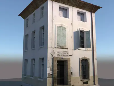 3D Old Apartment Low-poly 3D model