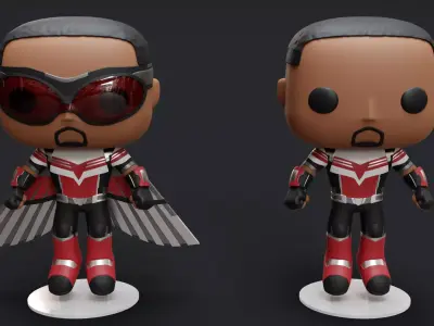 Funko Marvels Falcon 3D model