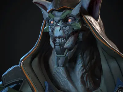 Sicarius character from game destiny Low-poly 3D model