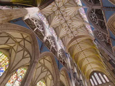 Gothic Nave Stained Glass Bottom 02 - ONLY Low-poly 3D model