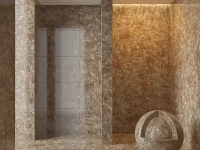 Marble wall 224 3D model