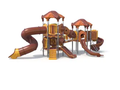 Outdoor Kids Playground Low-poly 3D model