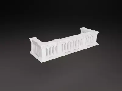 Building Architecture Element Textured Base Mesh 18 Free low-poly 3D model