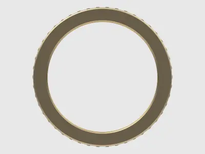 Radiant Pave Eternity Ring JDBCo 3D print model