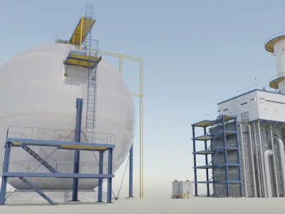 Refinery 1 3D model