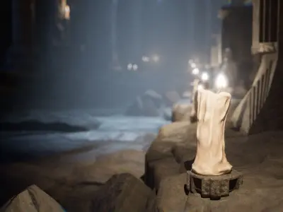 Dwarven Ruins 35 Assets Low-poly 3D model