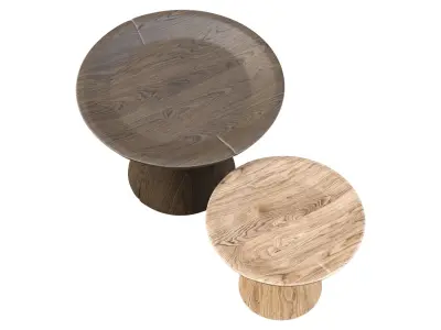 Margarete Wooden Coffee Table  3D model