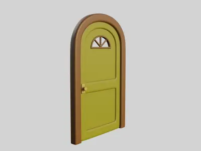 Cartoon Door 14a 3D model