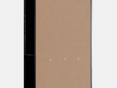 HEMNES Glass-door cabinet with 3 drawers Low-poly 3D model