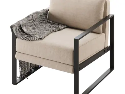 Reclining Lounge Chair 3D model