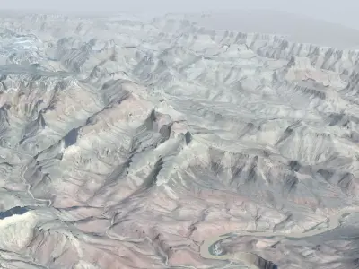 Grand Canyon USA Landscape 3D model