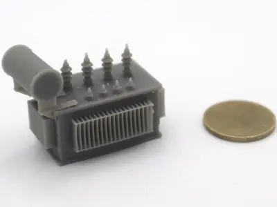 HO Scale Big electrical transformer station train model  3D print model